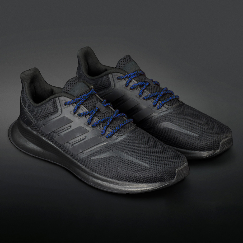 Blauw-zwarte rope veters voor je sneakers en kicks.